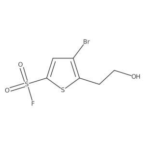 4-Bromo-5-(2-hydroxyethyl)thiophene-2-sulfonyl fluoride Structure