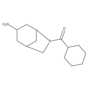 6-Cyclohexanecarbonyl-6-azabicyclo[3.2.1]octan-3-amine结构式