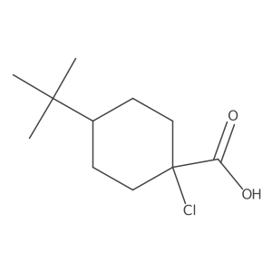 4-Tert-butyl-1-chlorocyclohexane-1-carboxylic acid结构式