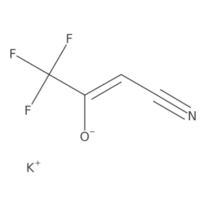 Potassium 1-cyano-3,3,3-trifluoroprop-1-en-2-olate Structure