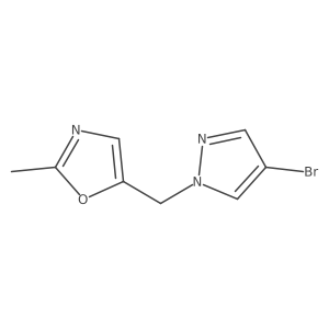 5-((4-Bromo-1H-pyrazol-1-yl)methyl)-2-methyloxazole Structure