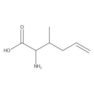 (2S)-2-amino-3-methylhex-5-enoic acid结构式