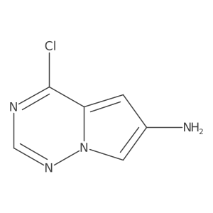 4-Chloropyrrolo[2,1-f][1,2,4]triazin-6-amine结构式