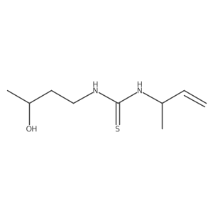 3-(But-3-en-2-yl)-1-(3-hydroxybutyl)thiourea Structure