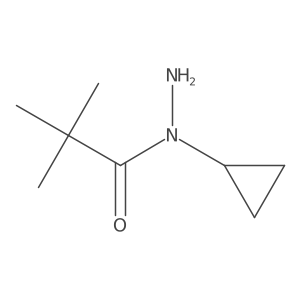 N-cyclopropyl-2,2-dimethylpropanehydrazide Structure