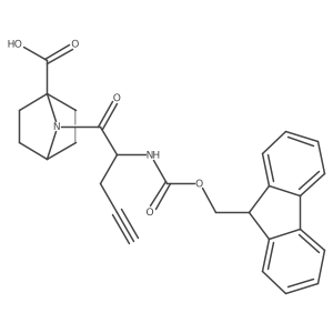 7-[2-({[(9H-fluoren-9-yl)methoxy]carbonyl}amino)pent-4-ynoyl]-7-azabicyclo[2.2.1]heptane-1-carboxylic acid Structure