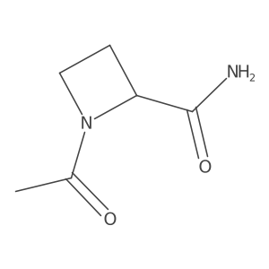 1-Acetylazetidine-2-carboxamide结构式