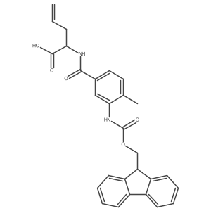 2-{[3-({[(9H-fluoren-9-yl)methoxy]carbonyl}amino)-4-methylphenyl]formamido}pent-4-enoic acid Structure