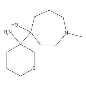 4-(3-Aminothian-3-yl)-1-methylazepan-4-ol Structure