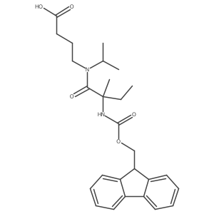 4-[2-({[(9H-fluoren-9-yl)methoxy]carbonyl}amino)-2-methyl-N-(propan-2-yl)butanamido]butanoic acid Structure