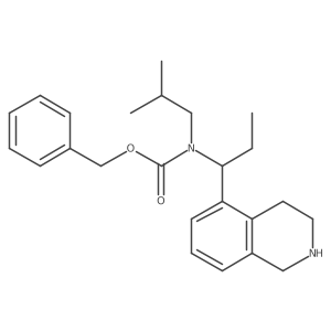 benzyl N-(2-methylpropyl)-N-[1-(1,2,3,4-tetrahydroisoquinolin-5-yl)propyl]carbamate Structure