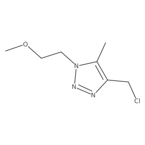 4-(chloromethyl)-1-(2-methoxyethyl)-5-methyl-1H-1,2,3-triazole结构式