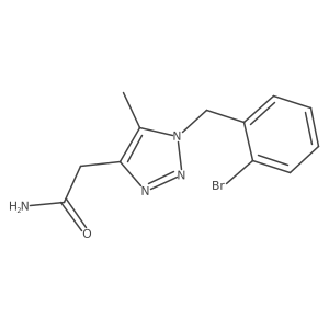 2-{1-[(2-bromophenyl)methyl]-5-methyl-1H-1,2,3-triazol-4-yl}acetamide Structure