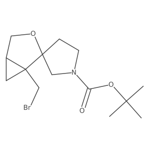 Tert-butyl 1-(bromomethyl)-3-oxaspiro[bicyclo[3.1.0]hexane-2,3'-pyrrolidine]-1'-carboxylate Structure