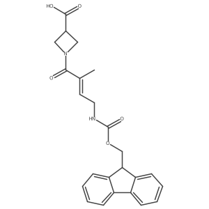 1-[4-({[(9H-fluoren-9-yl)methoxy]carbonyl}amino)-2-methylbut-2-enoyl]azetidine-3-carboxylic acid Structure