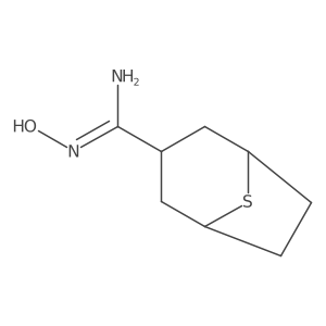 N'-hydroxy-8-thiabicyclo[3.2.1]octane-3-carboximidamide Structure