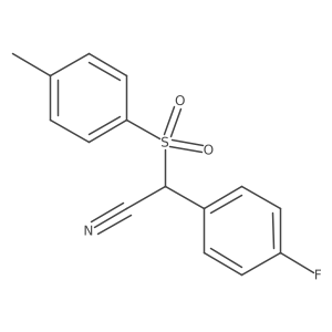2-(4-Fluorophenyl)-2-[(4-methylbenzene)sulfonyl]acetonitrile结构式