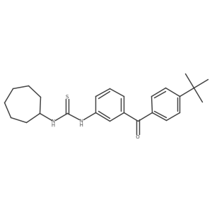 1-[3-(4-Tert-butylbenzoyl)phenyl]-3-cycloheptylthiourea结构式