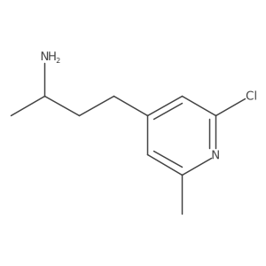 (2S)-4-(2-chloro-6-methylpyridin-4-yl)butan-2-amine Structure