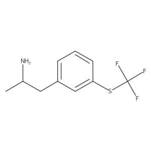 (2R)-1-{3-[(trifluoromethyl)sulfanyl]phenyl}propan-2-amine结构式