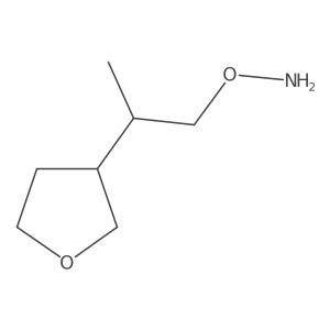 O-[2-(oxolan-3-yl)propyl]hydroxylamine结构式