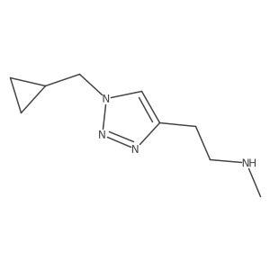 {2-[1-(cyclopropylmethyl)-1H-1,2,3-triazol-4-yl]ethyl}(methyl)amine结构式