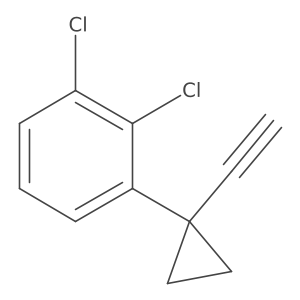 1,2-Dichloro-3-(1-ethynylcyclopropyl)benzene Structure
