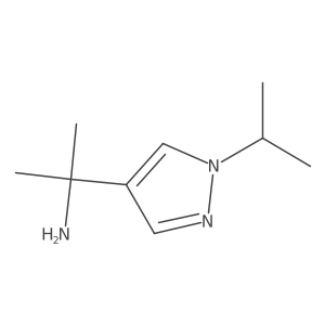 2-[1-(propan-2-yl)-1H-pyrazol-4-yl]propan-2-amine Structure