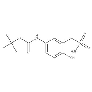 tert-butyl N-[4-hydroxy-3-(sulfamoylmethyl)phenyl]carbamate结构式