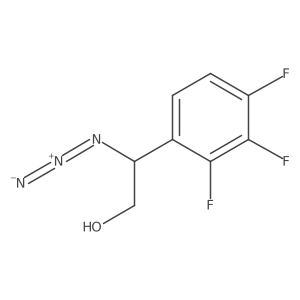 2-Azido-2-(2,3,4-trifluorophenyl)ethan-1-ol Structure