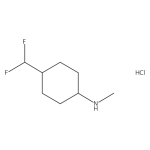 4-(Difluoromethyl)-N-methylcyclohexan-1-amine hydrochloride Structure