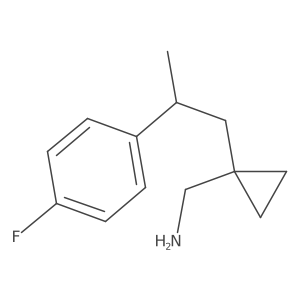 {1-[2-(4-Fluorophenyl)propyl]cyclopropyl}methanamine结构式