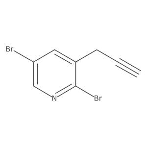 2,5-Dibromo-3-(prop-2-yn-1-yl)pyridine Structure