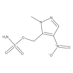 (1-methyl-4-nitro-1H-pyrazol-5-yl)methyl sulfamate结构式