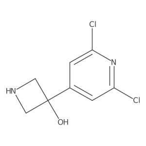 3-(2,6-Dichloropyridin-4-yl)azetidin-3-ol Structure