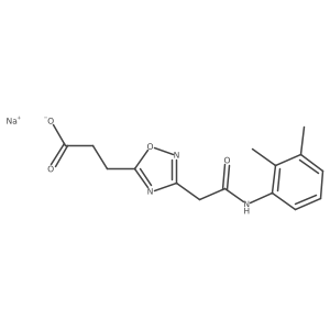 Sodium 3-(3-{[(2,3-dimethylphenyl)carbamoyl]methyl}-1,2,4-oxadiazol-5-yl)propanoate结构式