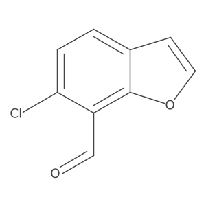 6-Chloro-1-benzofuran-7-carbaldehyde结构式