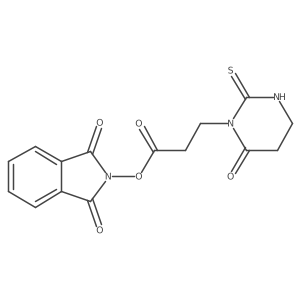 1,3-dioxo-2,3-dihydro-1H-isoindol-2-yl 3-(6-oxo-2-sulfanylidene-1,3-diazinan-1-yl)propanoate结构式