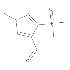 3-(dimethylphosphoryl)-1-methyl-1H-pyrazole-4-carbaldehyde结构式