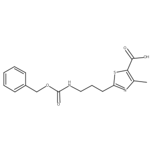 4-Methyl-2-[3-(phenylmethoxycarbonylamino)propyl]-1,3-thiazole-5-carboxylic acid结构式
