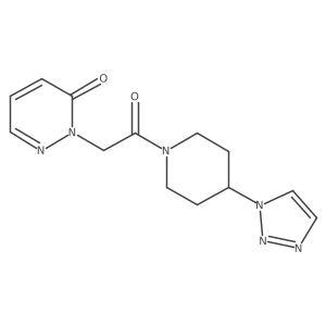 2-(2-(4-(1H-1,2,3-triazol-1-yl)piperidin-1-yl)-2-oxoethyl)pyridazin-3(2H)-one Structure