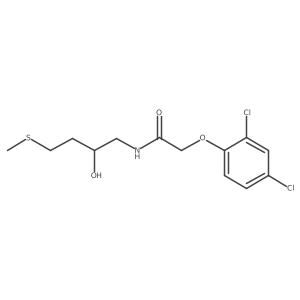 2-(2,4-dichlorophenoxy)-N-[2-hydroxy-4-(methylsulfanyl)butyl]acetamide结构式