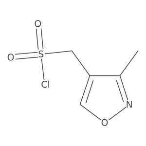 (3-Methyl-1,2-oxazol-4-yl)methanesulfonyl chloride结构式