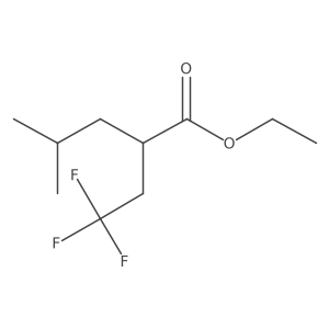Ethyl 4-methyl-2-(2,2,2-trifluoroethyl)pentanoate Structure