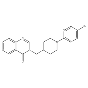 3-{[1-(5-Bromopyrimidin-2-yl)piperidin-4-yl]methyl}-3,4-dihydroquinazolin-4-one结构式