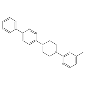 3-[4-(4-Methylpyrimidin-2-yl)piperazin-1-yl]-6-(pyridin-3-yl)pyridazine结构式