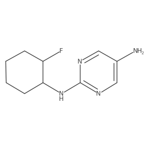 N2-[(1R,2R)-2-fluorocyclohexyl]pyrimidine-2,5-diamine结构式