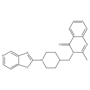 2-Methyl-3-[(1-{[1,3]thiazolo[4,5-c]pyridin-2-yl}piperidin-4-yl)methyl]-3,4-dihydroquinazolin-4-one Structure