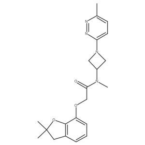 2-[(2,2-dimethyl-2,3-dihydro-1-benzofuran-7-yl)oxy]-N-methyl-N-[1-(6-methylpyridazin-3-yl)azetidin-3-yl]acetamide Structure