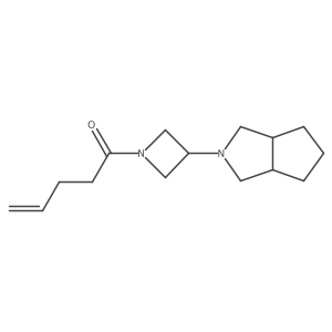 1-(3-{Octahydrocyclopenta[c]pyrrol-2-yl}azetidin-1-yl)pent-4-en-1-one Structure